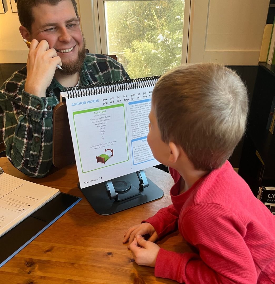 Jacob working with an NILD Educational Therapy® student in the South Carolina Midlands